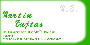 martin bujtas business card